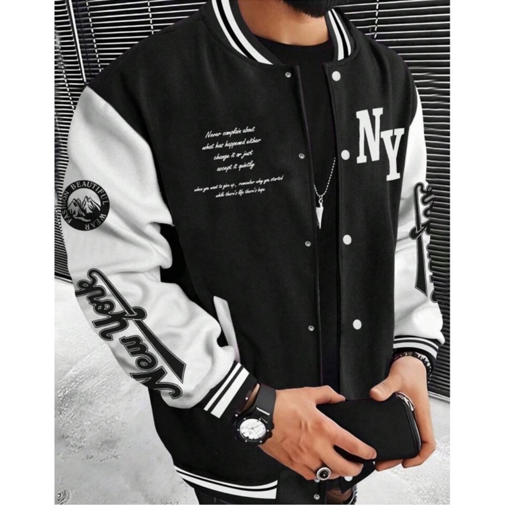 Stylish mens Varsity Jacket New Sporty Men’s Jacket ⌚️